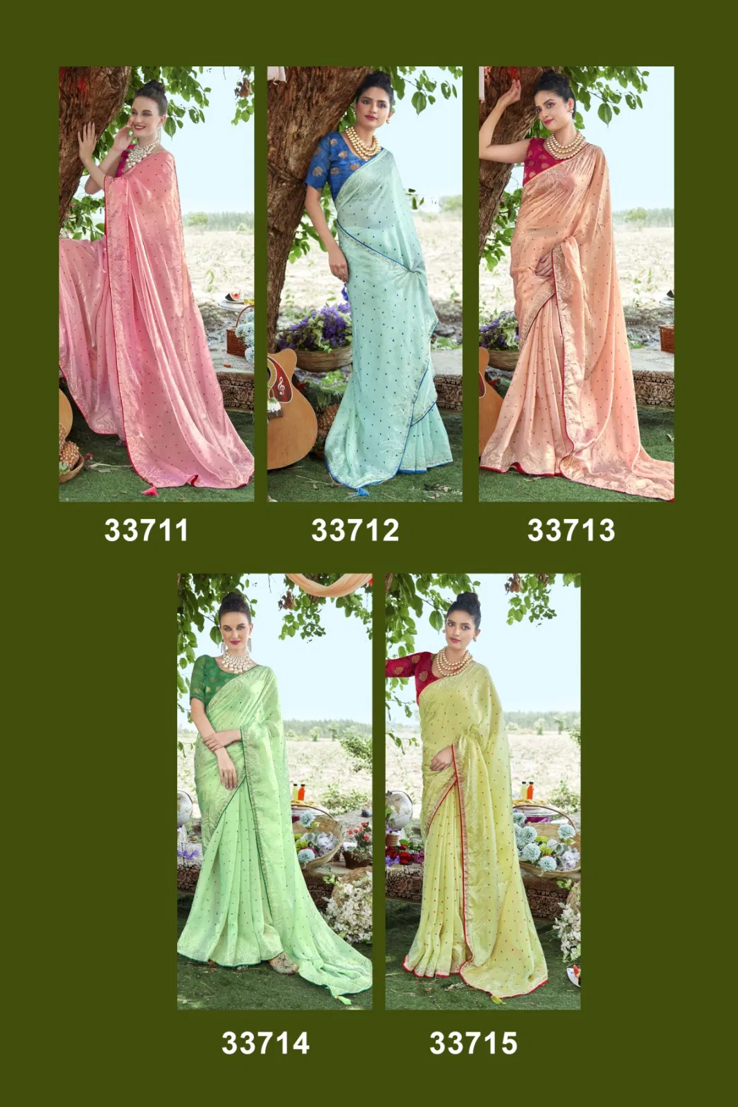 Shailee By Vallabhi N C Satin Printed Daily Wear Saree Exporters In India